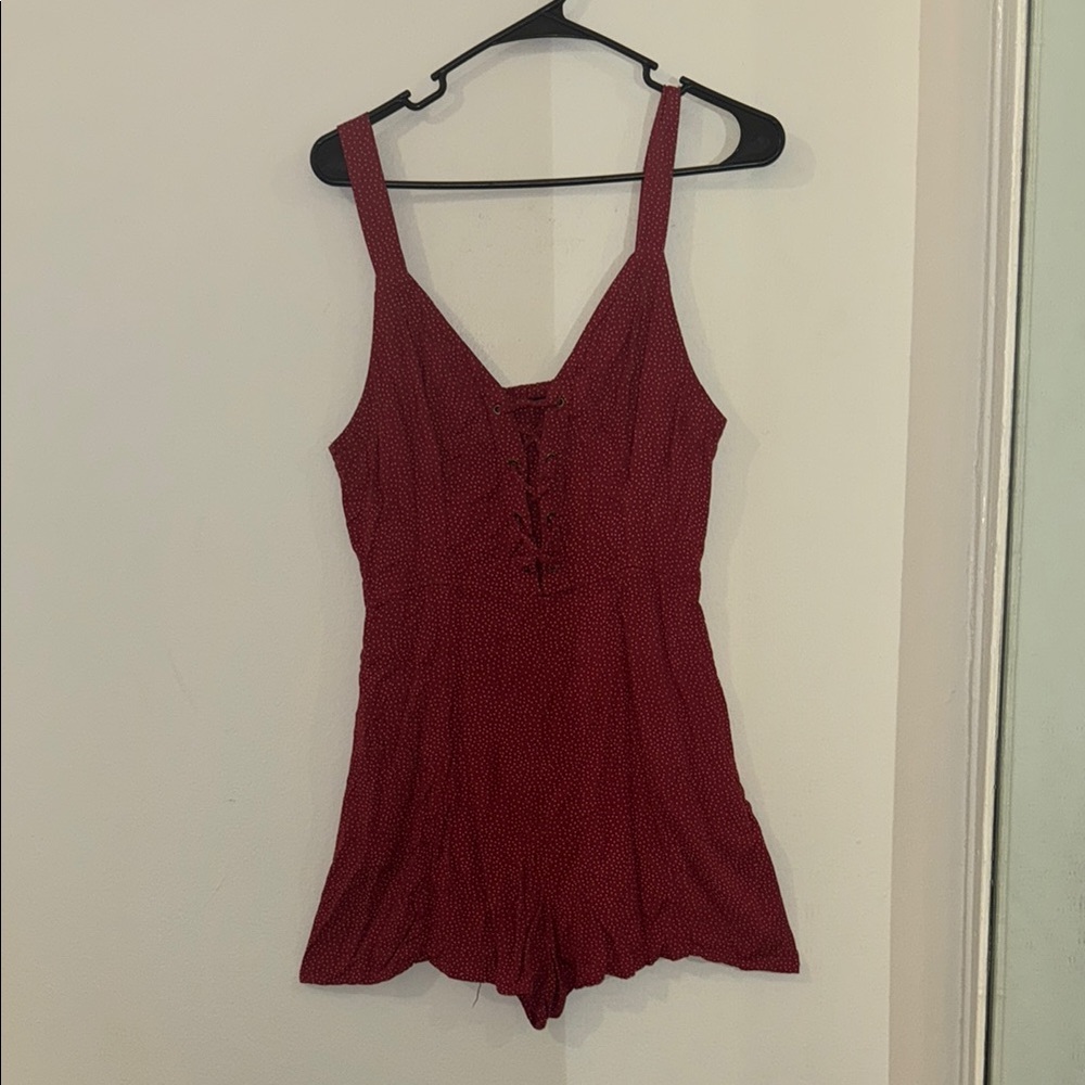 American Eagle Outfitters Red Romper